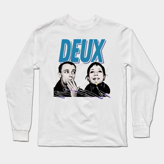 Deux - French Coldwave Long Sleeve T-Shirt by DankFutura